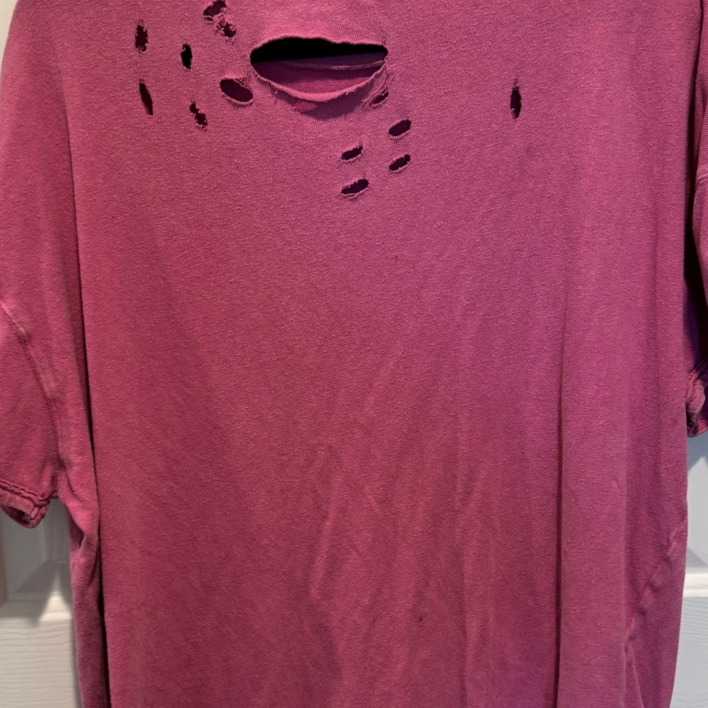 We The Free Pink Distressed Pocket Tee Size L - Picture 14 of 14